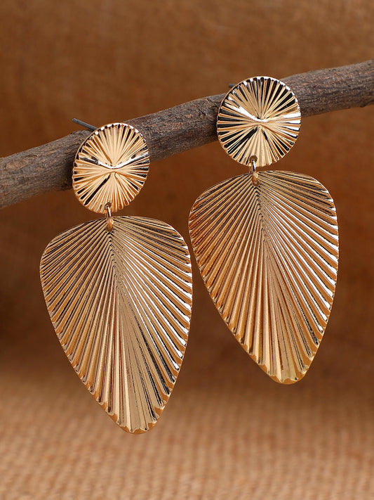 GOLD PLATED PARTY DESIGNER DROP EARRING FOR WOMEN