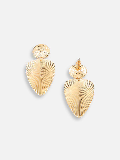 GOLD PLATED PARTY DESIGNER DROP EARRING FOR WOMEN