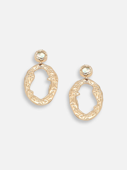 GOLD PLATED PARTY DESIGNER DROP EARRING FOR WOMEN