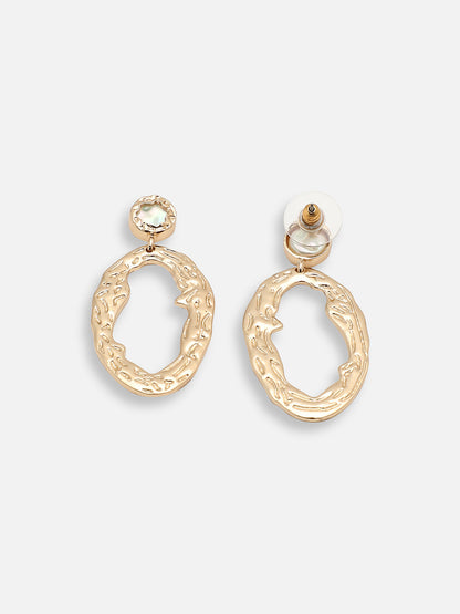 GOLD PLATED PARTY DESIGNER DROP EARRING FOR WOMEN