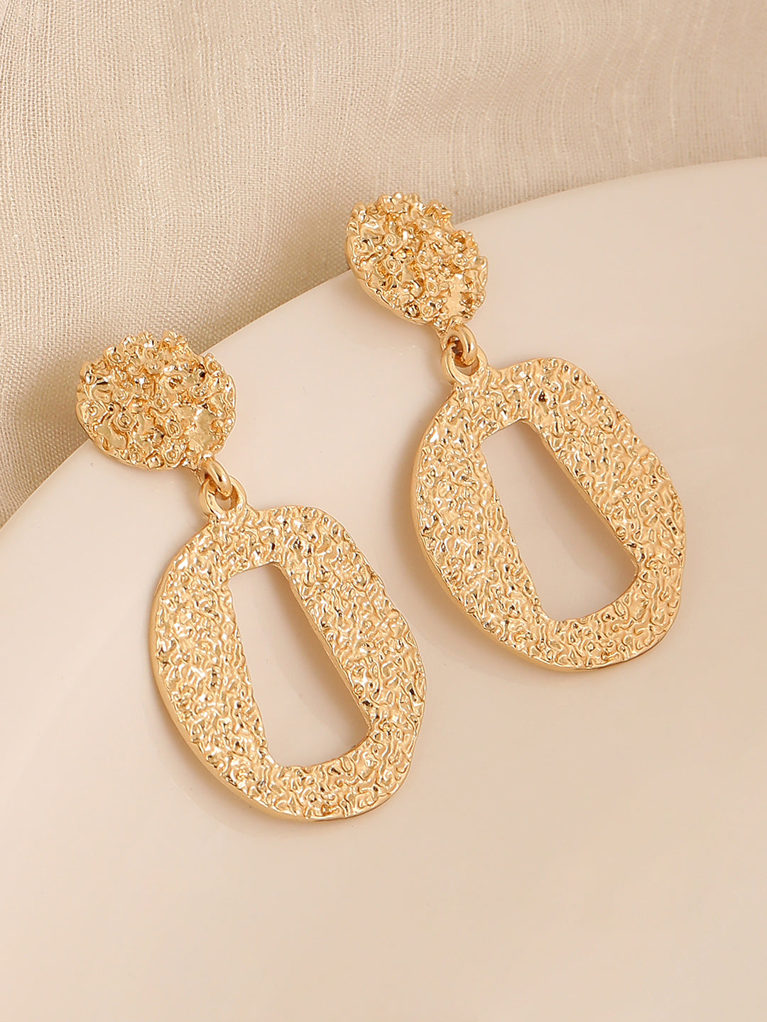 GOLD PLATED PARTY DESIGNER DROP EARRING FOR WOMEN