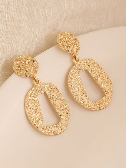 GOLD PLATED PARTY DESIGNER DROP EARRING FOR WOMEN