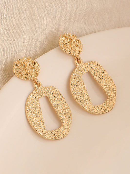GOLD PLATED PARTY DESIGNER DROP EARRING FOR WOMEN