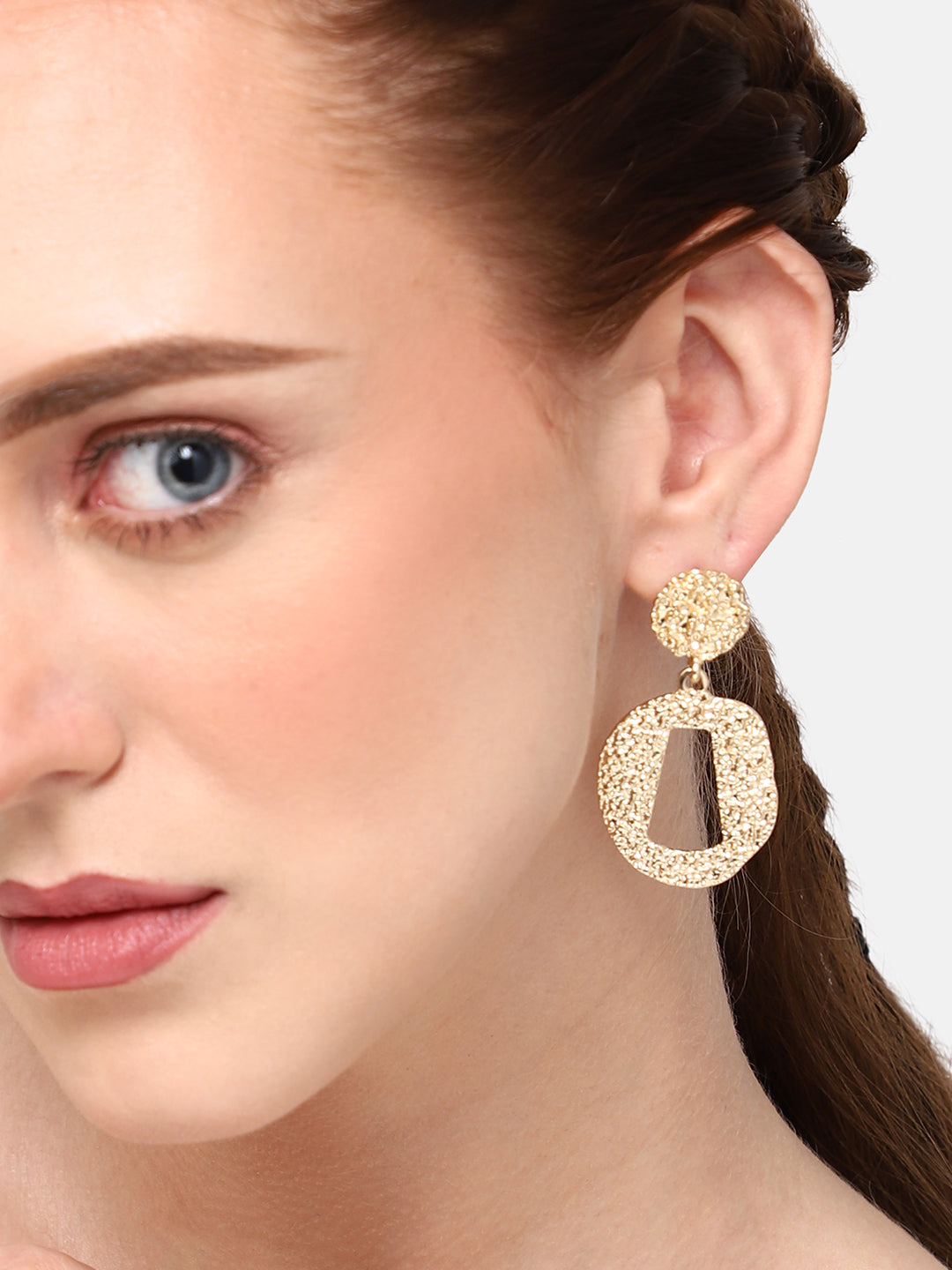 GOLD PLATED PARTY DESIGNER DROP EARRING FOR WOMEN