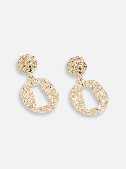 GOLD PLATED PARTY DESIGNER DROP EARRING FOR WOMEN