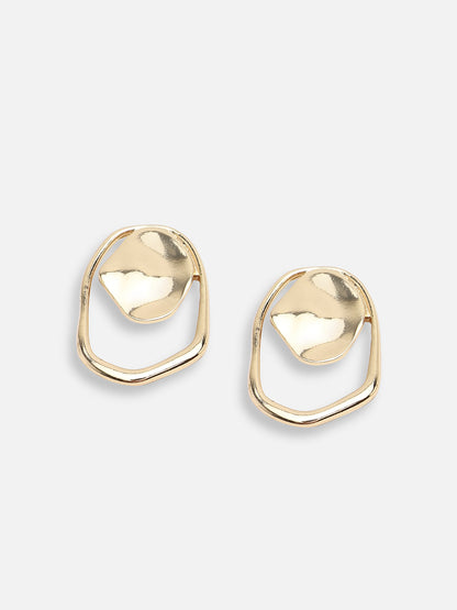 GOLD PLATED PARTY DESIGNER STUD FOR WOMEN