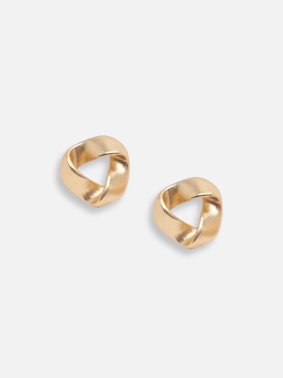 GOLD PLATED CASUAL DESIGNER STUD FOR WOMEN