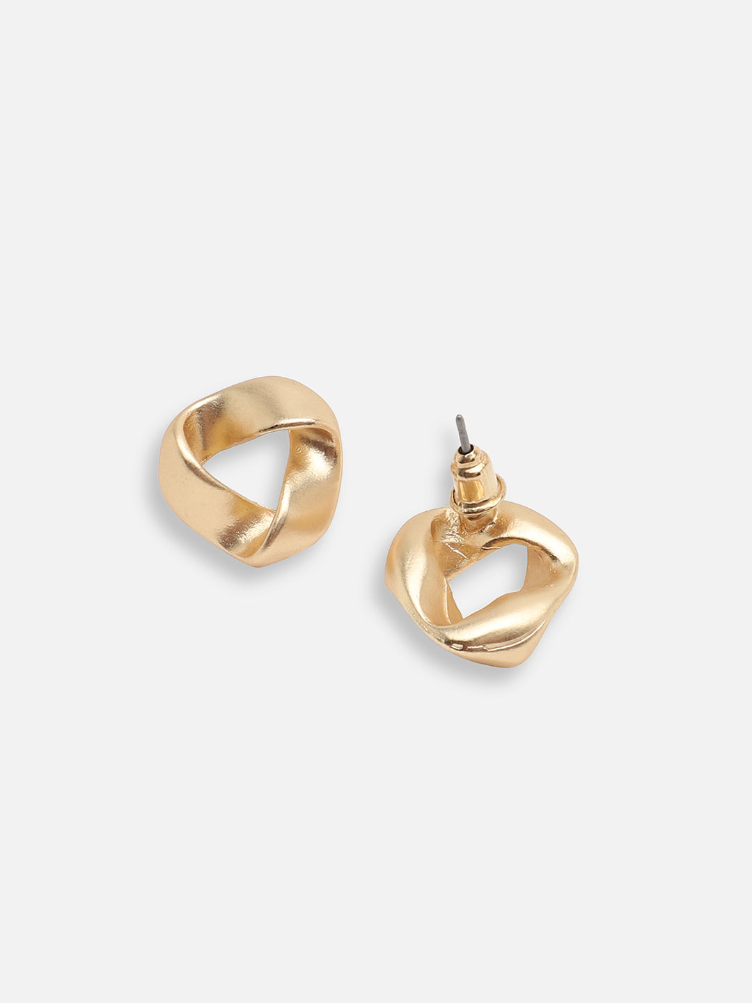 GOLD PLATED CASUAL DESIGNER STUD FOR WOMEN