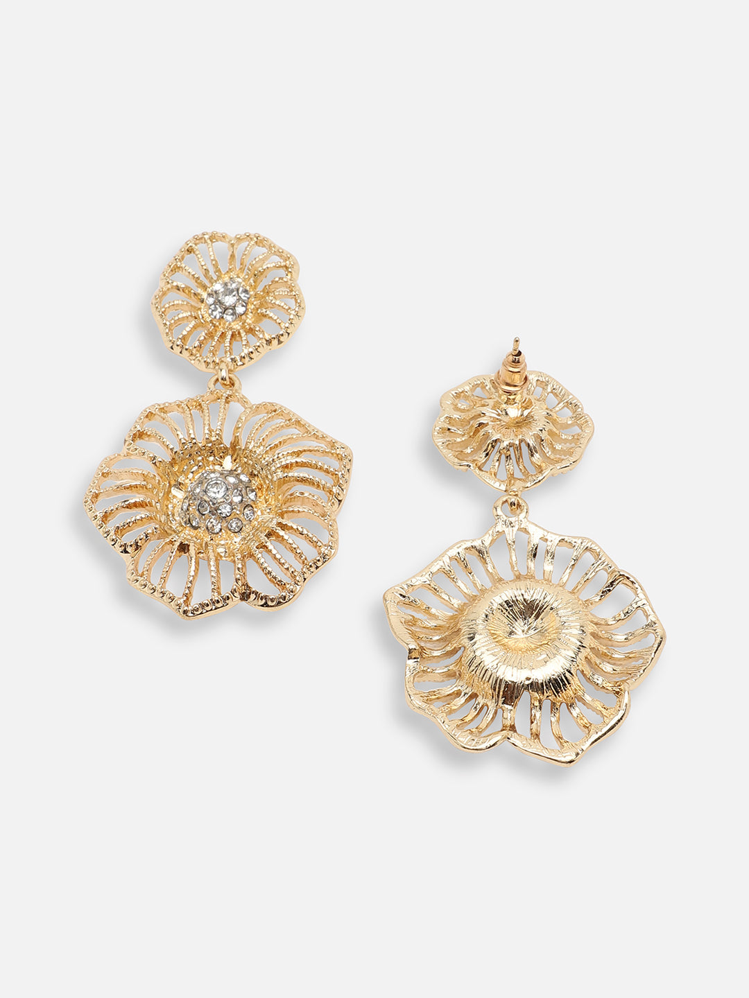 GOLD PLATED PARTY DESIGNER DROP EARRING FOR WOMEN