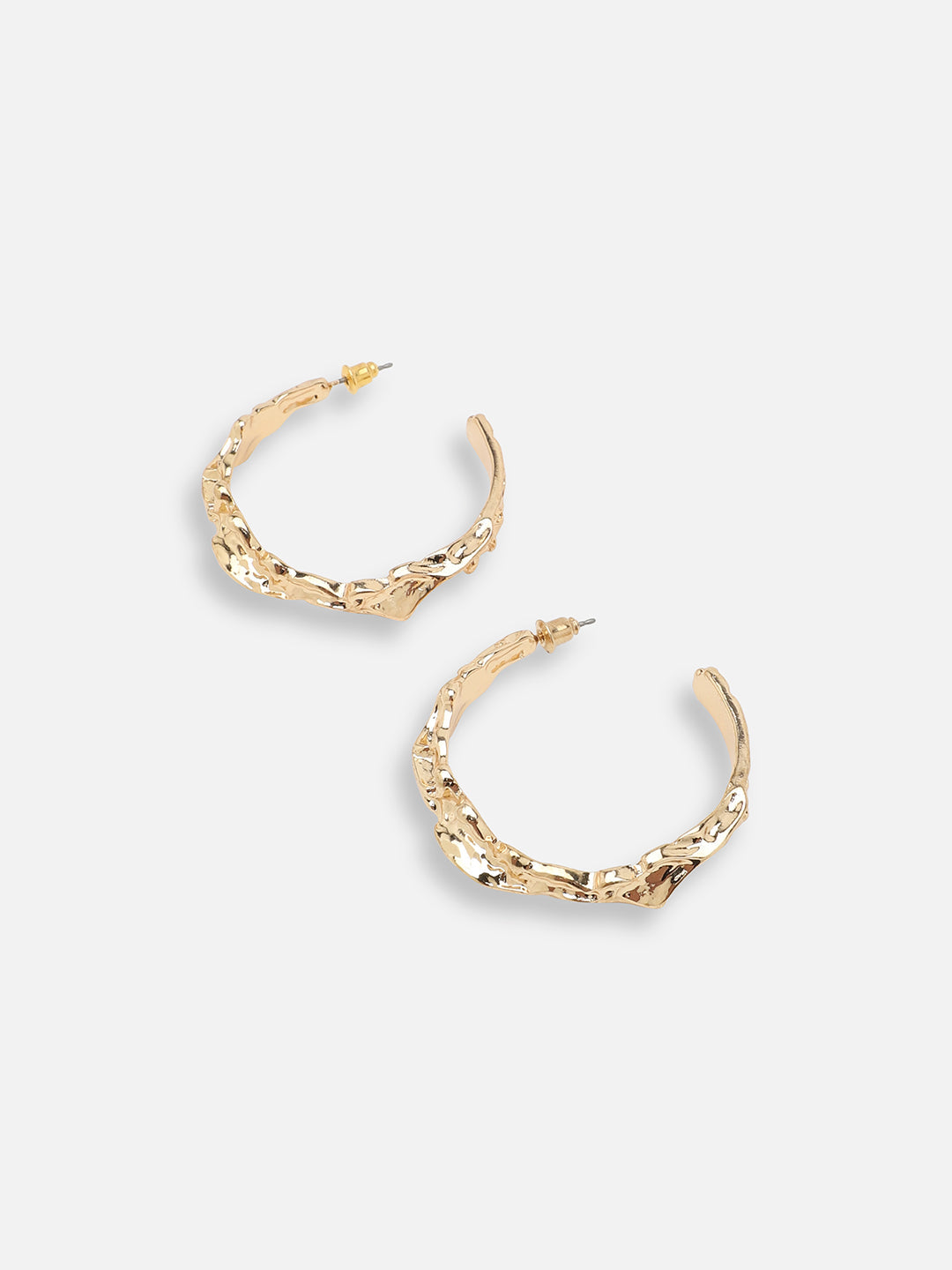 GOLD PLATED PARTY DESIGNER HOOP EARRING FOR WOMEN