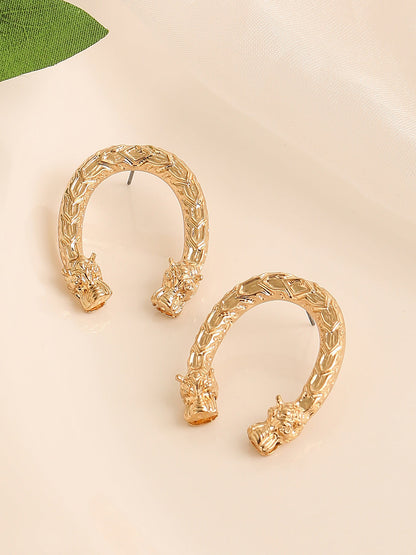 GOLD PLATED CASUAL DESIGNER DROP EARRING FOR WOMEN