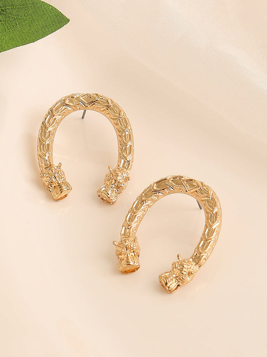 GOLD PLATED CASUAL DESIGNER DROP EARRING FOR WOMEN