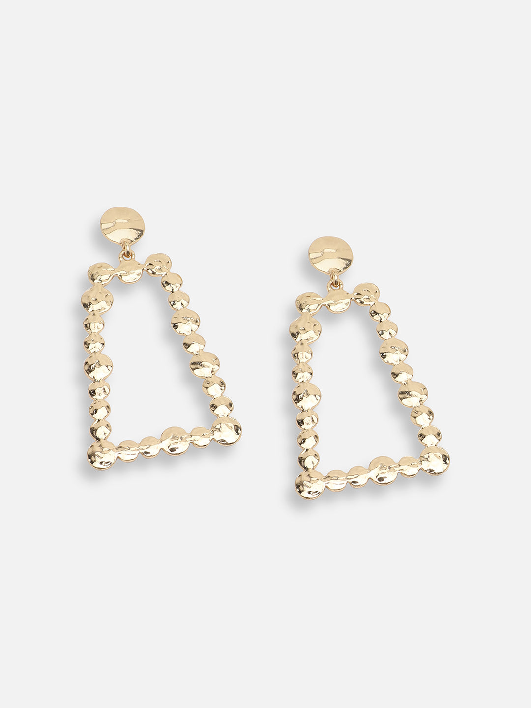 GOLD PLATED PARTY DESIGNER STONE DROP EARRING FOR WOMEN