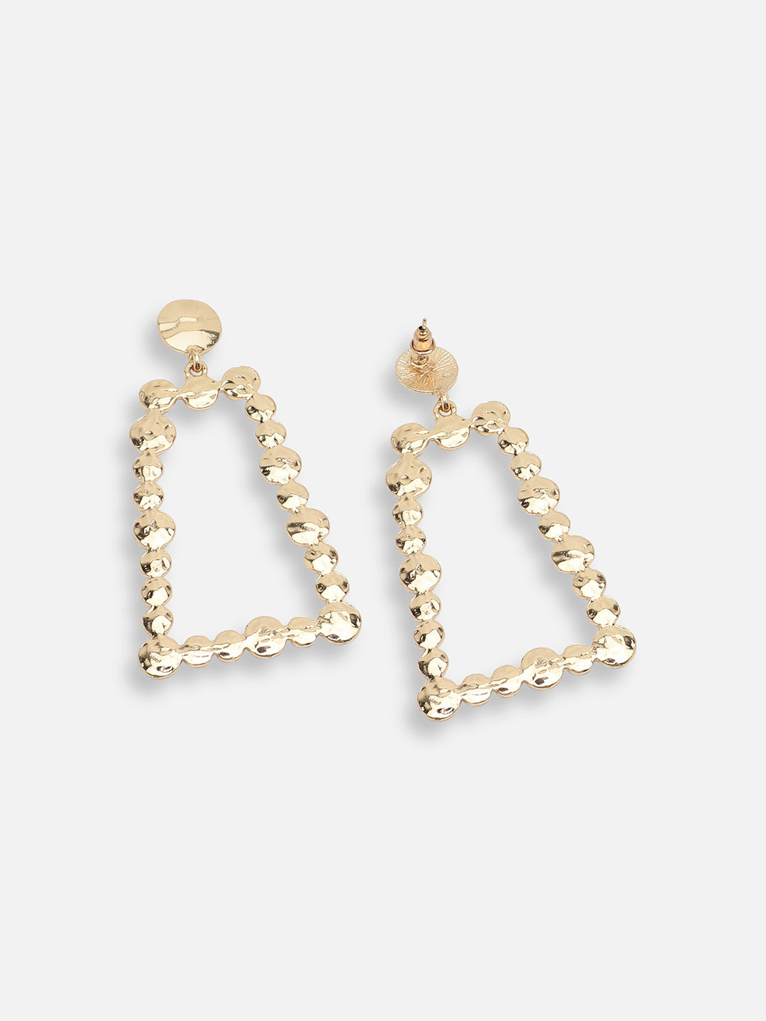 GOLD PLATED PARTY DESIGNER STONE DROP EARRING FOR WOMEN