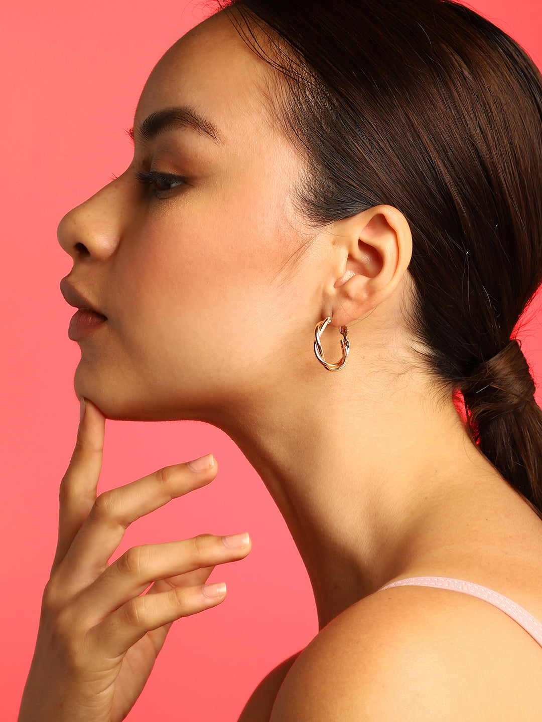 WOMEN SET OF 6 HOOP AND STUD EARRINGS