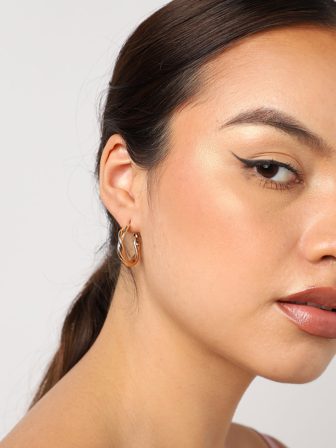 WOMEN SET OF 6 HOOP AND STUD EARRINGS