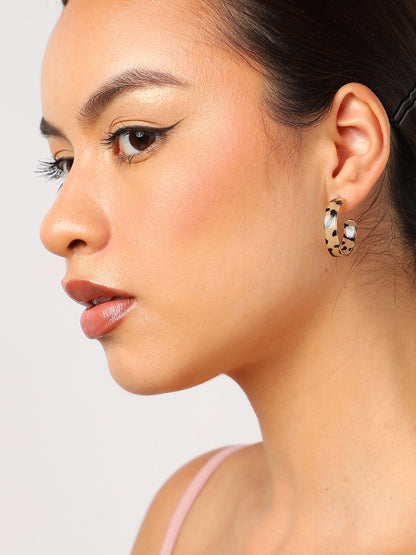WOMEN SET OF 6 HOOP AND STUD EARRINGS