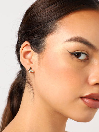 WOMEN SET OF 6 HOOP AND STUD EARRINGS