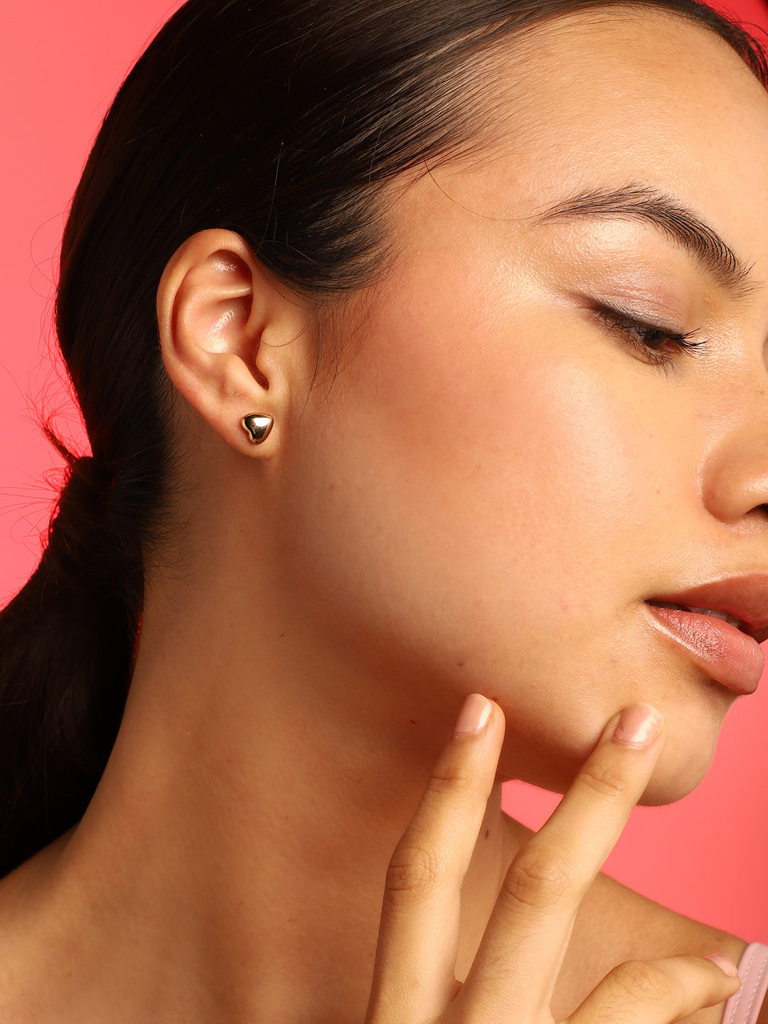 WOMEN SET OF 6 HOOP AND STUD EARRINGS