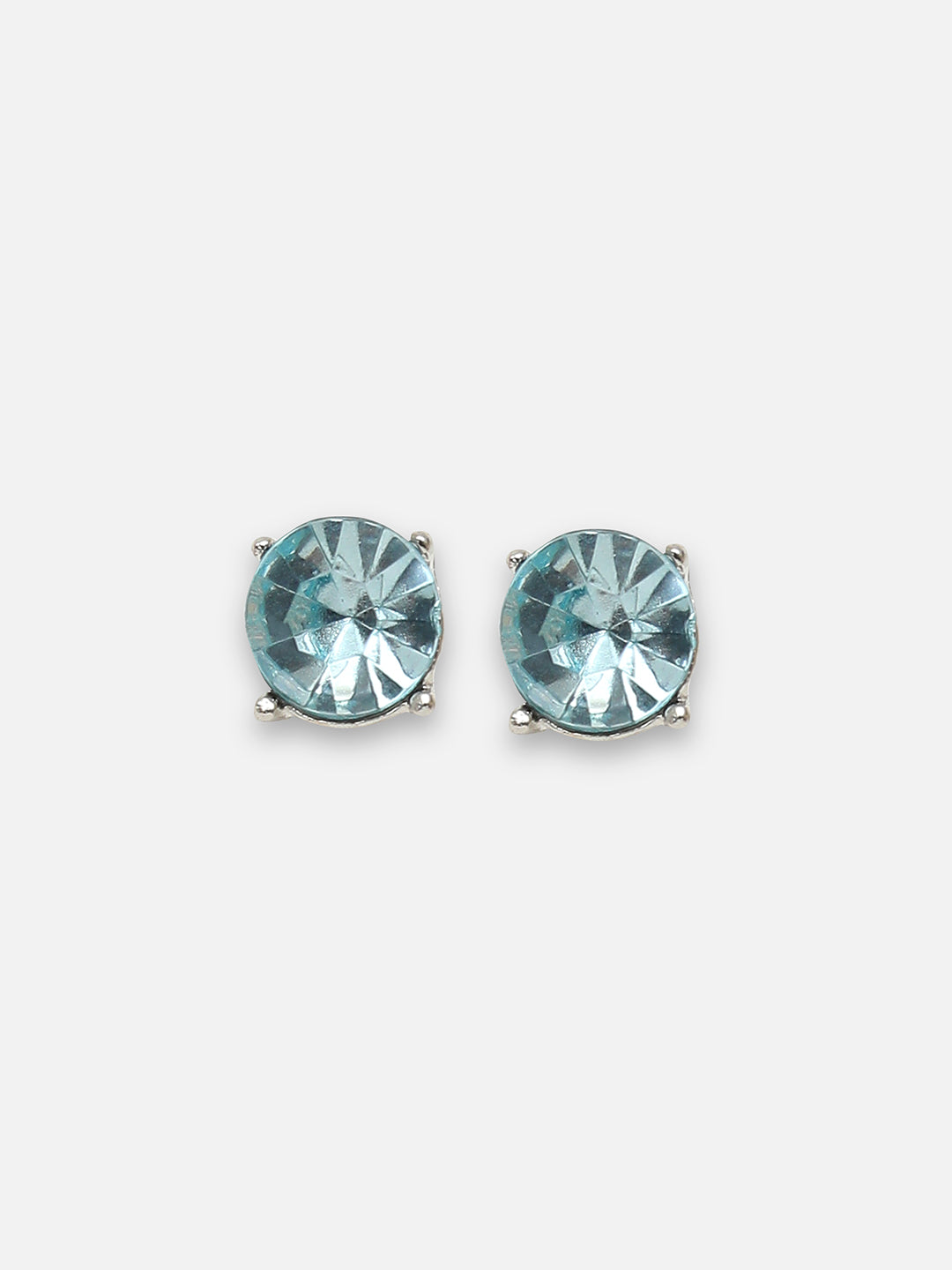 Silver-Plated Contemporary Studs Earrings