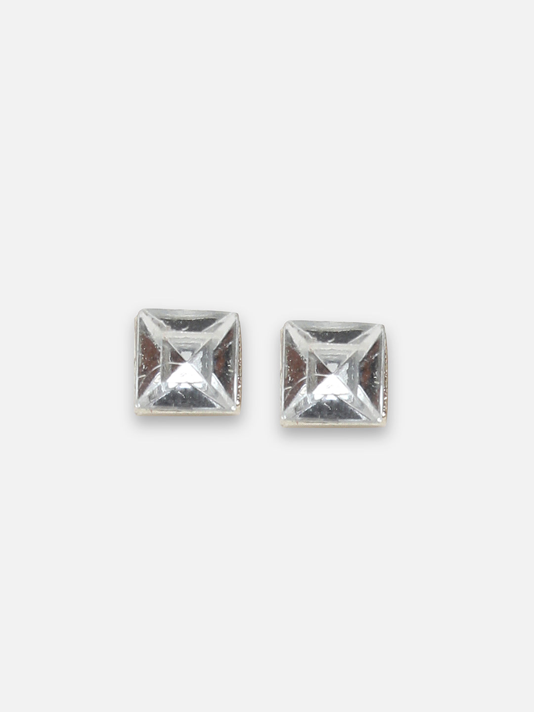 Silver-Plated Contemporary Studs Earrings