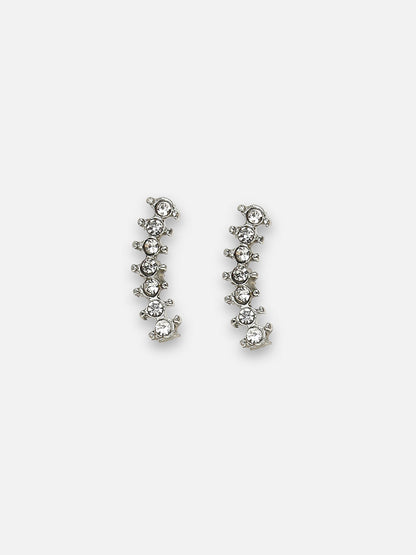 Silver-Plated Contemporary Studs Earrings