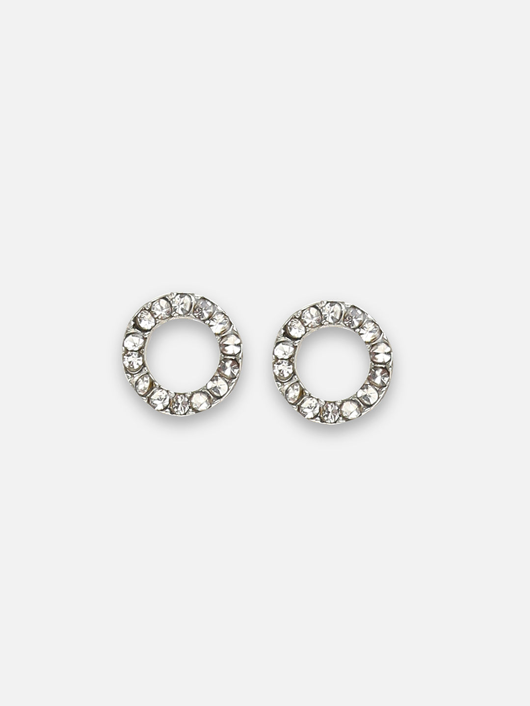 Silver-Plated Contemporary Studs Earrings