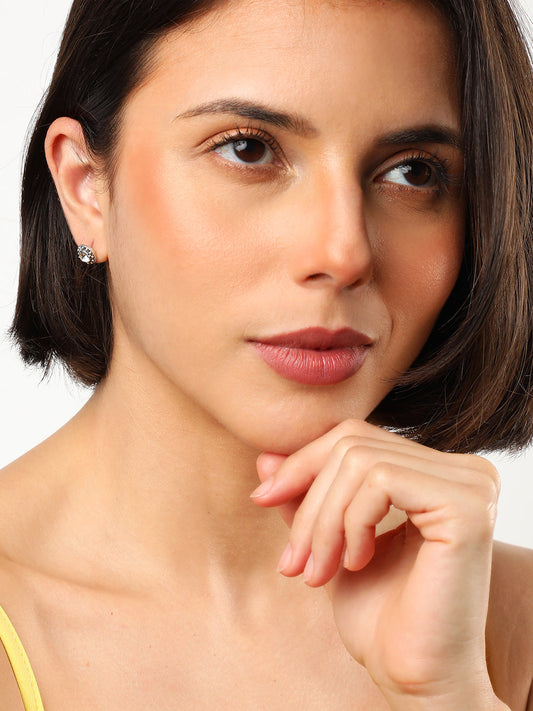 WOMEN SET OF 5 OXIDISED STUD EARRINGS