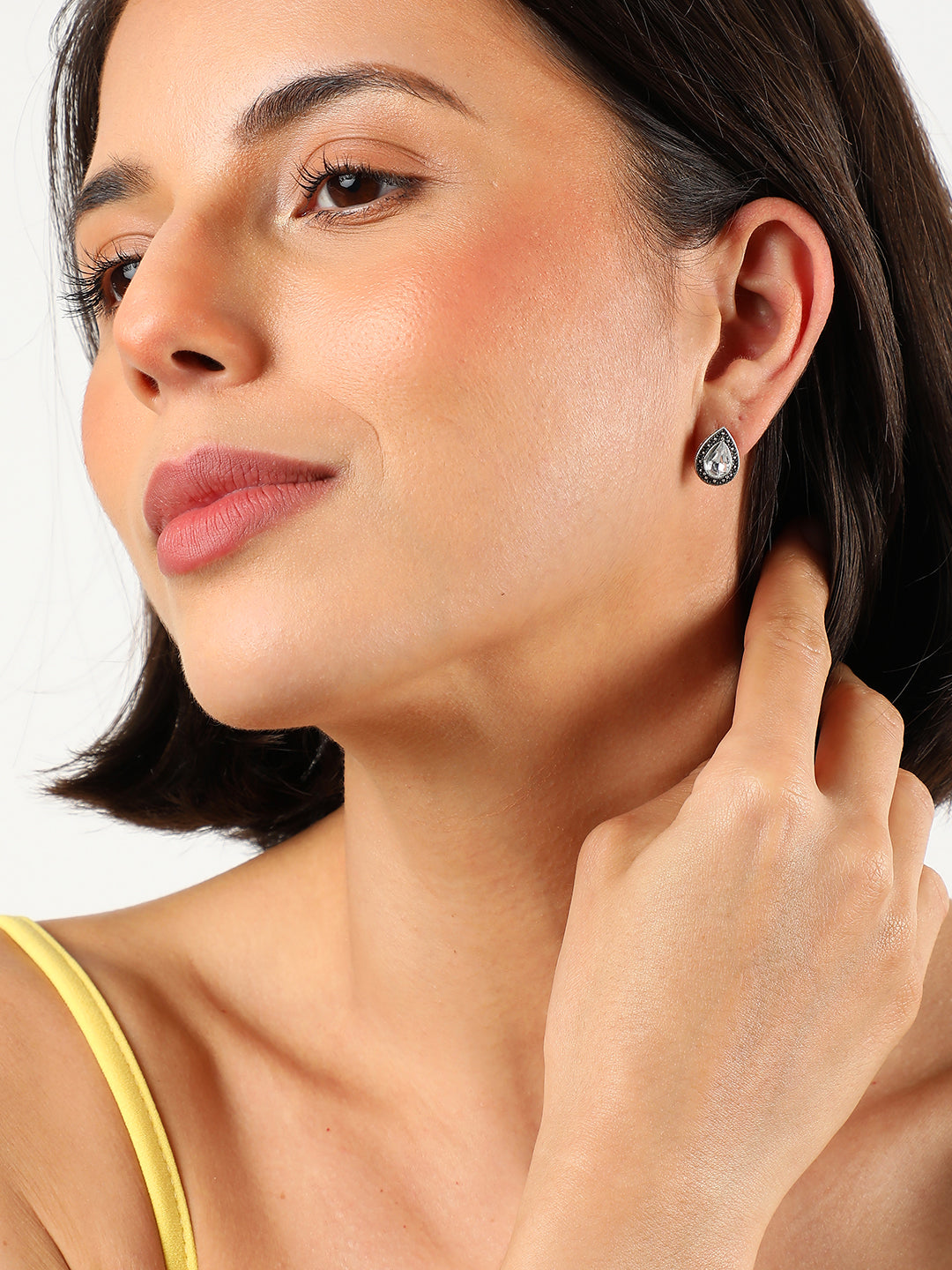 WOMEN SET OF 5 OXIDISED STUD EARRINGS