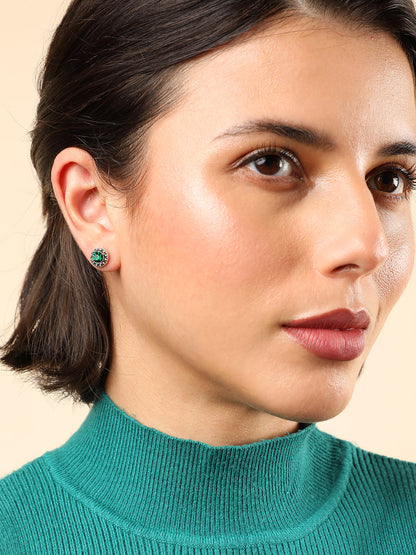 WOMEN SET OF 5 OXIDISED STUD EARRINGS