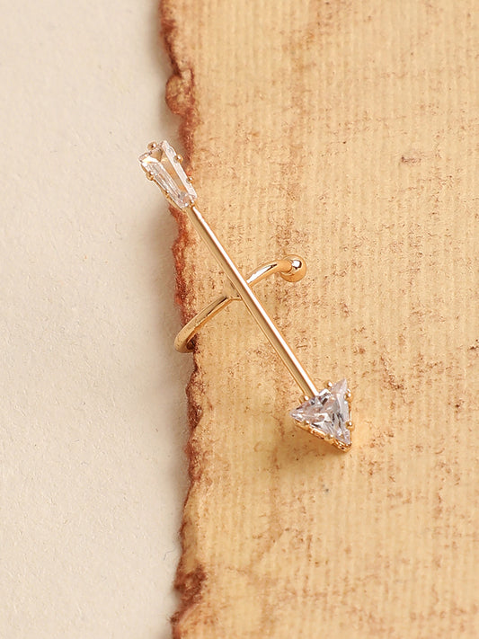 MINIMAL GOLD PLATED EAR CUFF