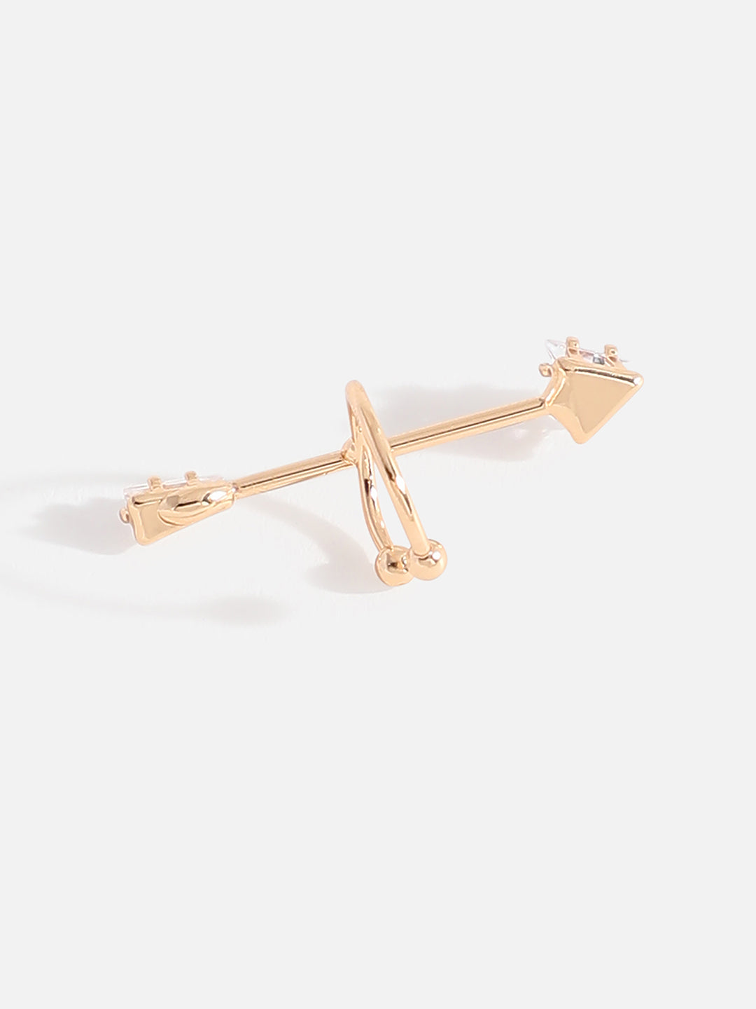 MINIMAL GOLD PLATED EAR CUFF