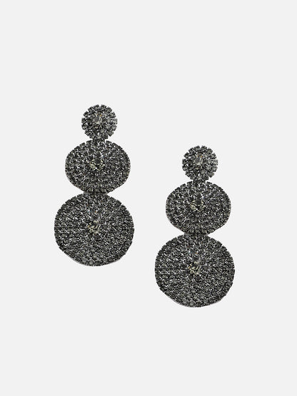 GOLD PLATED PARTY DESIGNER STONE DROP EARRING FOR WOMEN