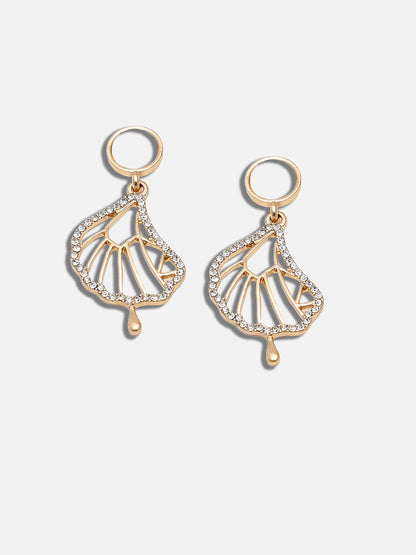 GOLD PLATED PARTY DESIGNER STONE AND PEARLS DROP EARRING FOR WOMEN