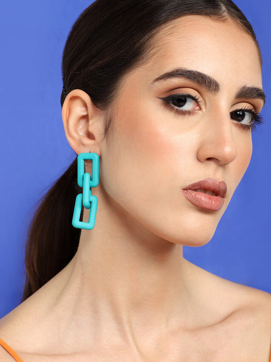 GOLD PLATED PARTY DESIGNER DROP EARRING FOR WOMEN