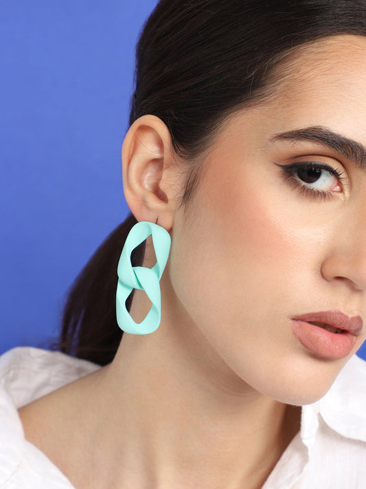 GOLD PLATED PARTY DESIGNER DROP EARRING FOR WOMEN