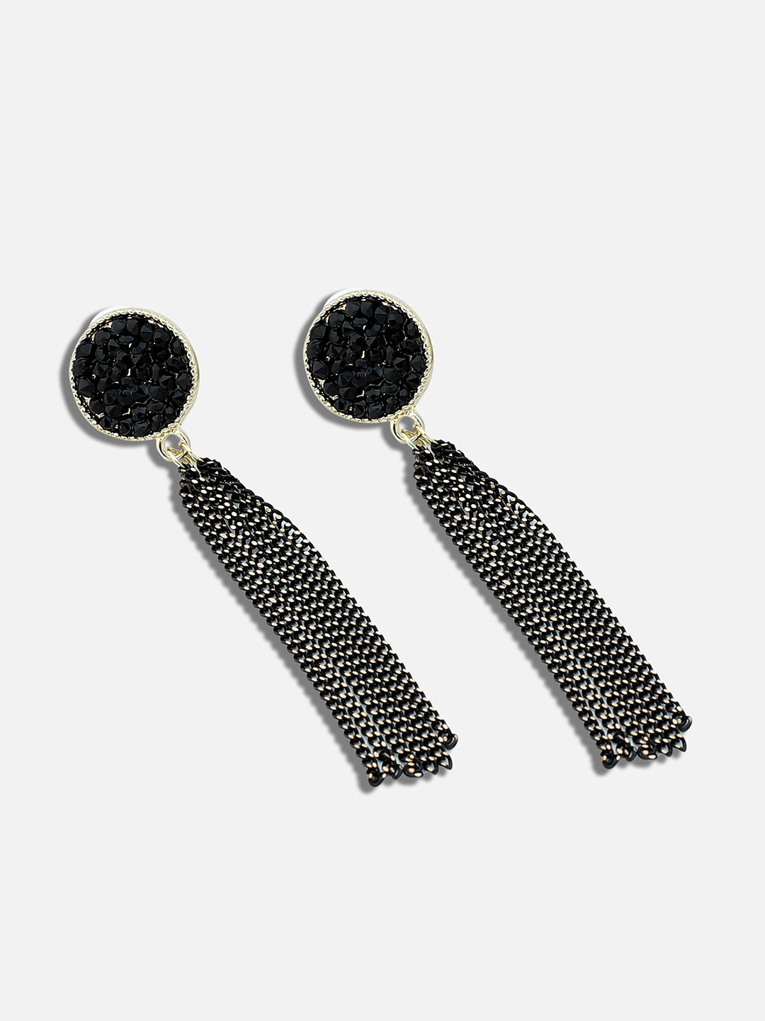 GOLD PLATED PARTY DESIGNER STONE DROP EARRING FOR WOMEN