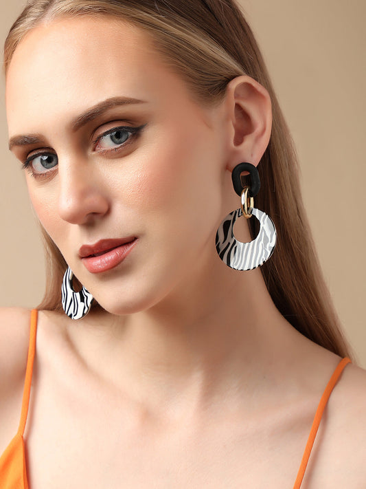 GOLD PLATED PARTY DESIGNER DROP EARRING FOR WOMEN