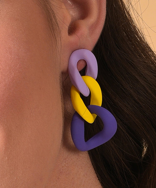 Tie-Dye Tassel Earrings
