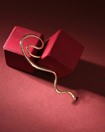 Snake Design Cuff Earrings