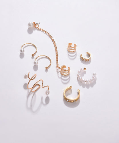 Pack of 8 Pearl Studs