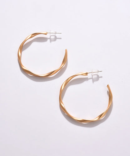 Pack of 2 Gold Plated Designer Hoop Earring