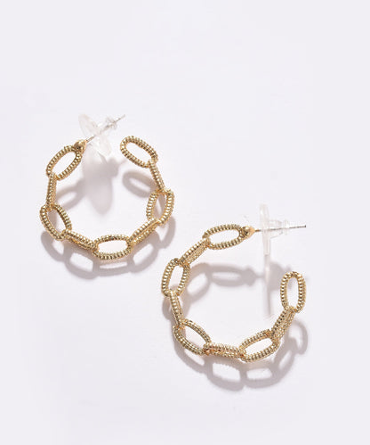 Pack of 2 Silver Plated Designer Hoop Earring