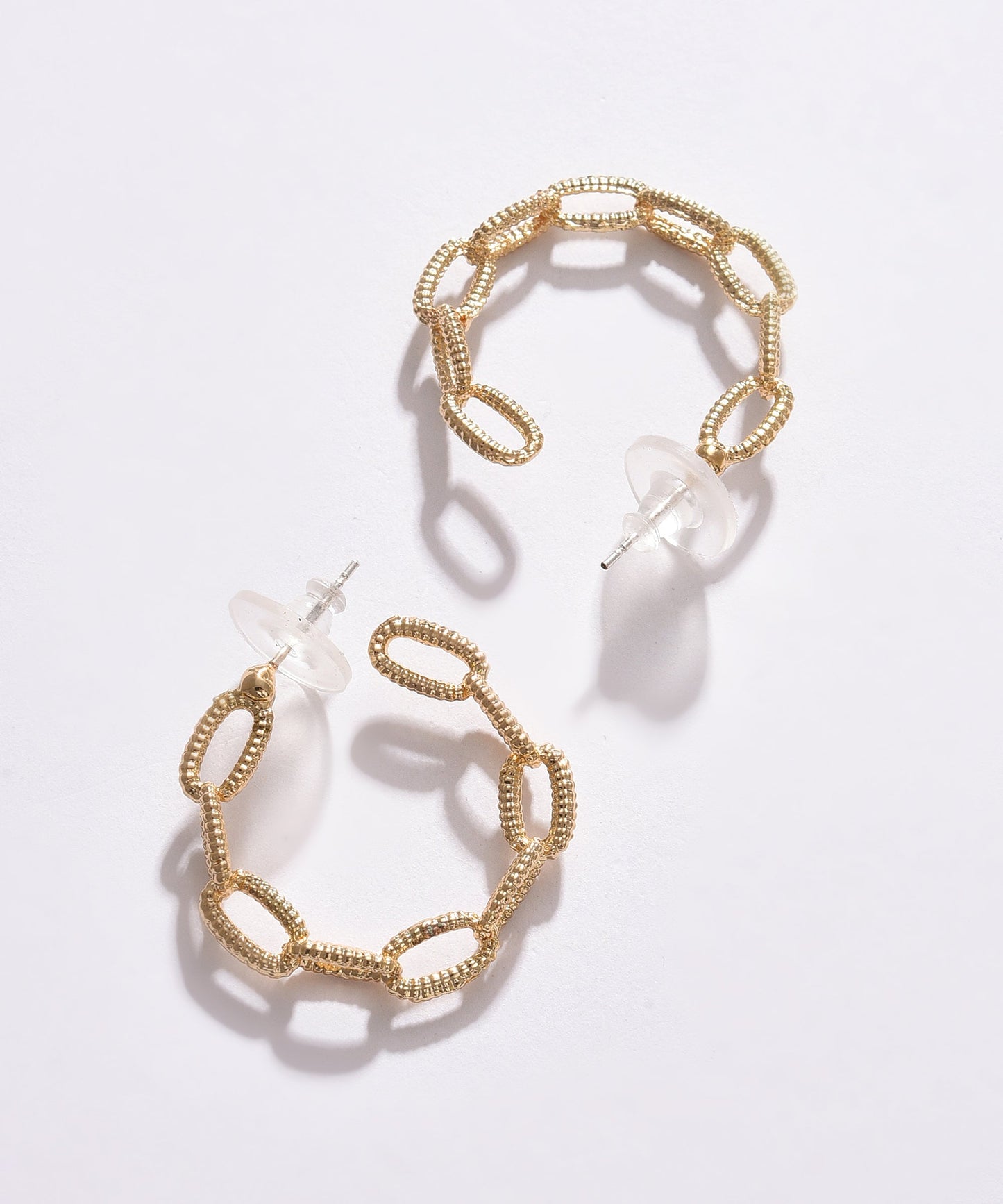 Pack of 2 Silver Plated Designer Hoop Earring