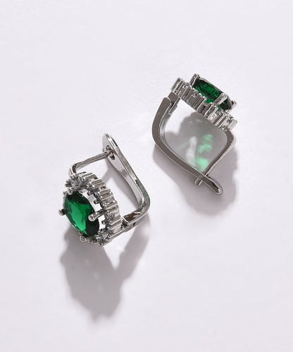 Pack of 2 Silver Plated American Diamond Stud
