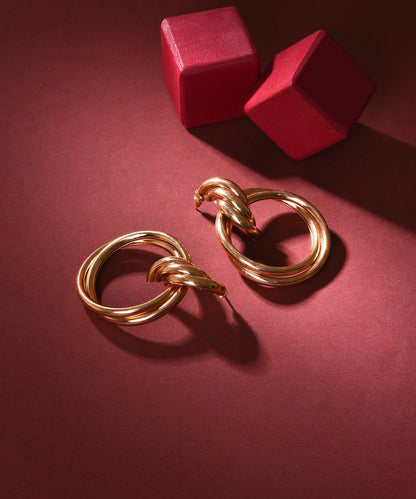 Sleek Symphony Drop Earrings