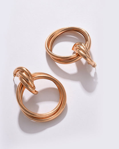Pack of 2 Gold Plated Designer Drop Earring