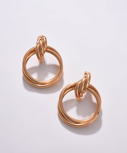 Sleek Symphony Drop Earrings