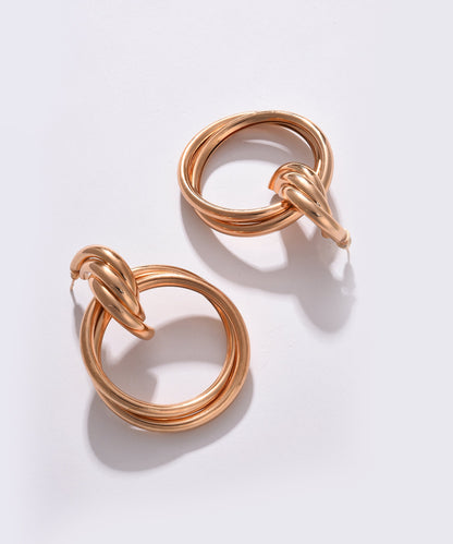 Sleek Symphony Drop Earrings
