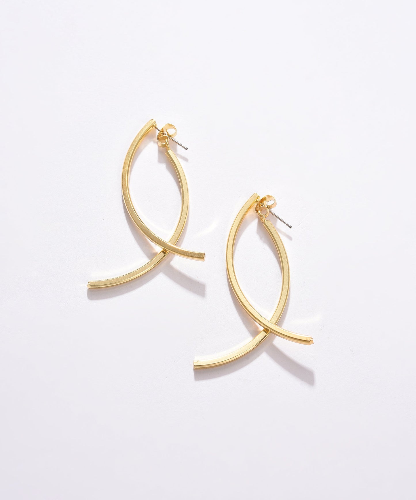 Pack of 2 Gold Plated Designer Drop Earring